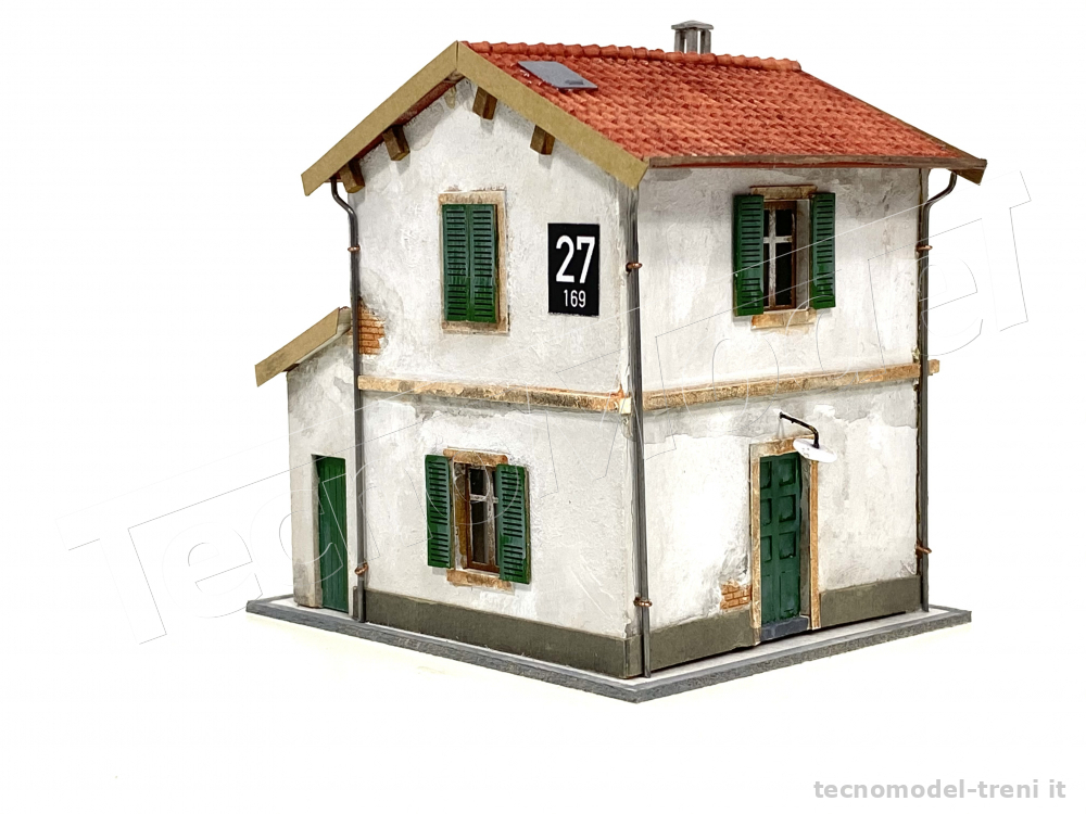 Tecnomodel 67411-B Casello Ferroviario In Stile FS, Colore Bianco ...